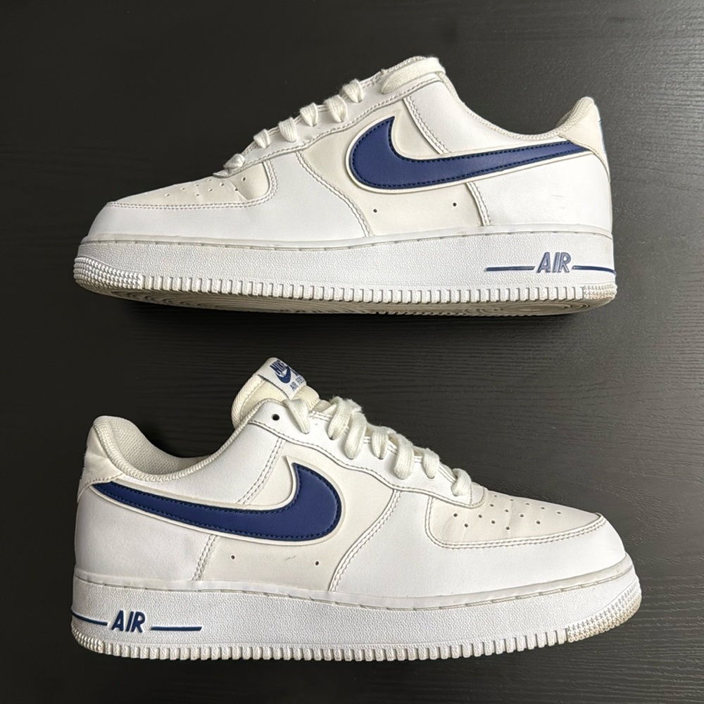 Nike Air White and Navy Sneakers